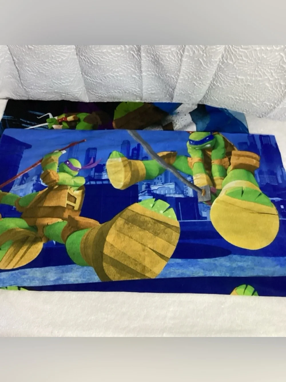 Lot of 2 Nickelodeon Teenage Mutant Ninja Turtles Standard Pillowcases 2014